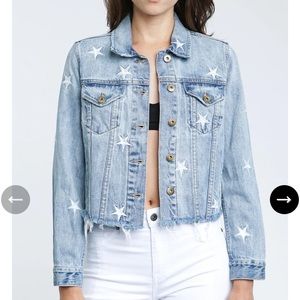 *NEW* Pistola Brando Star Embroidered Jean Jacket Zodiac SM
